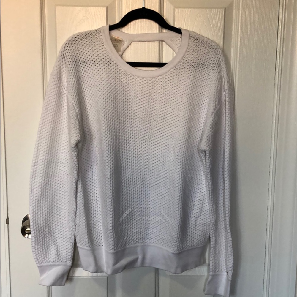 White knit Calia top